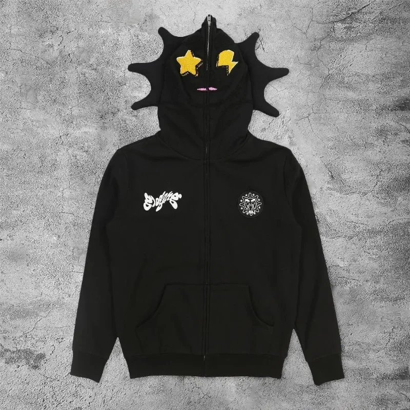 Mens Fashion Zip Up Hoodies - Feminino masculino y2k moda hoodie carta