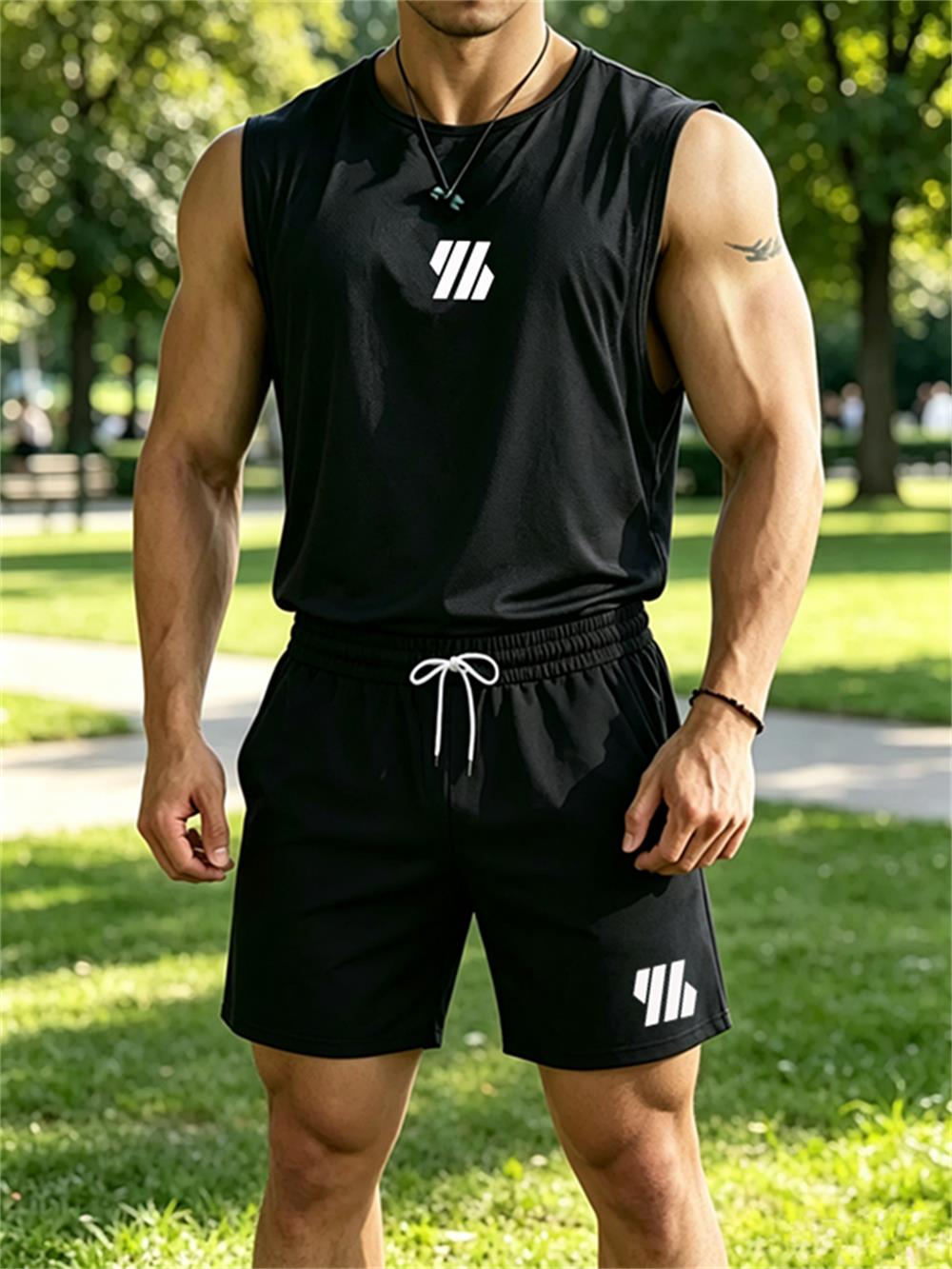 Mens Fashion Summer - Novo Conjunto Masculino 2026: Colete Esportivo