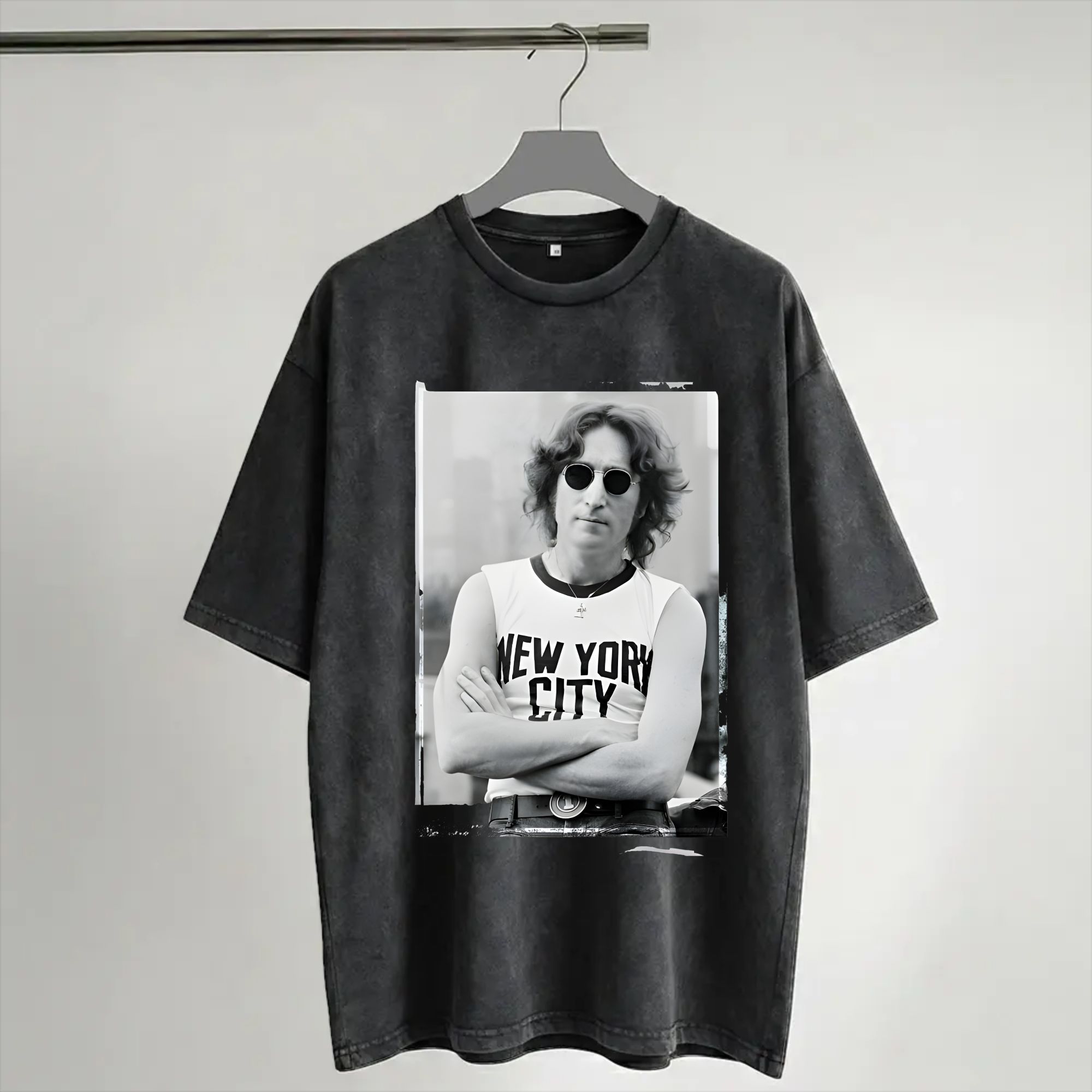 Men'S Fashion New York - Camiseta Harajuku Lavada John Lennon 1972