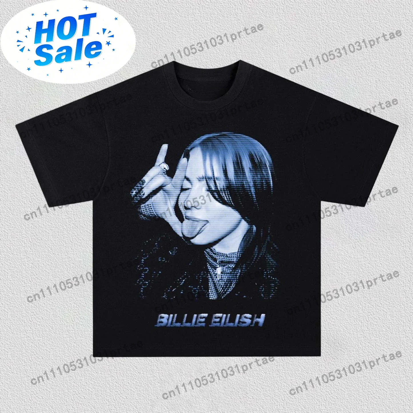 Poster Men Fashion - Camiseta com Estampa Gráfica Billie Eilish