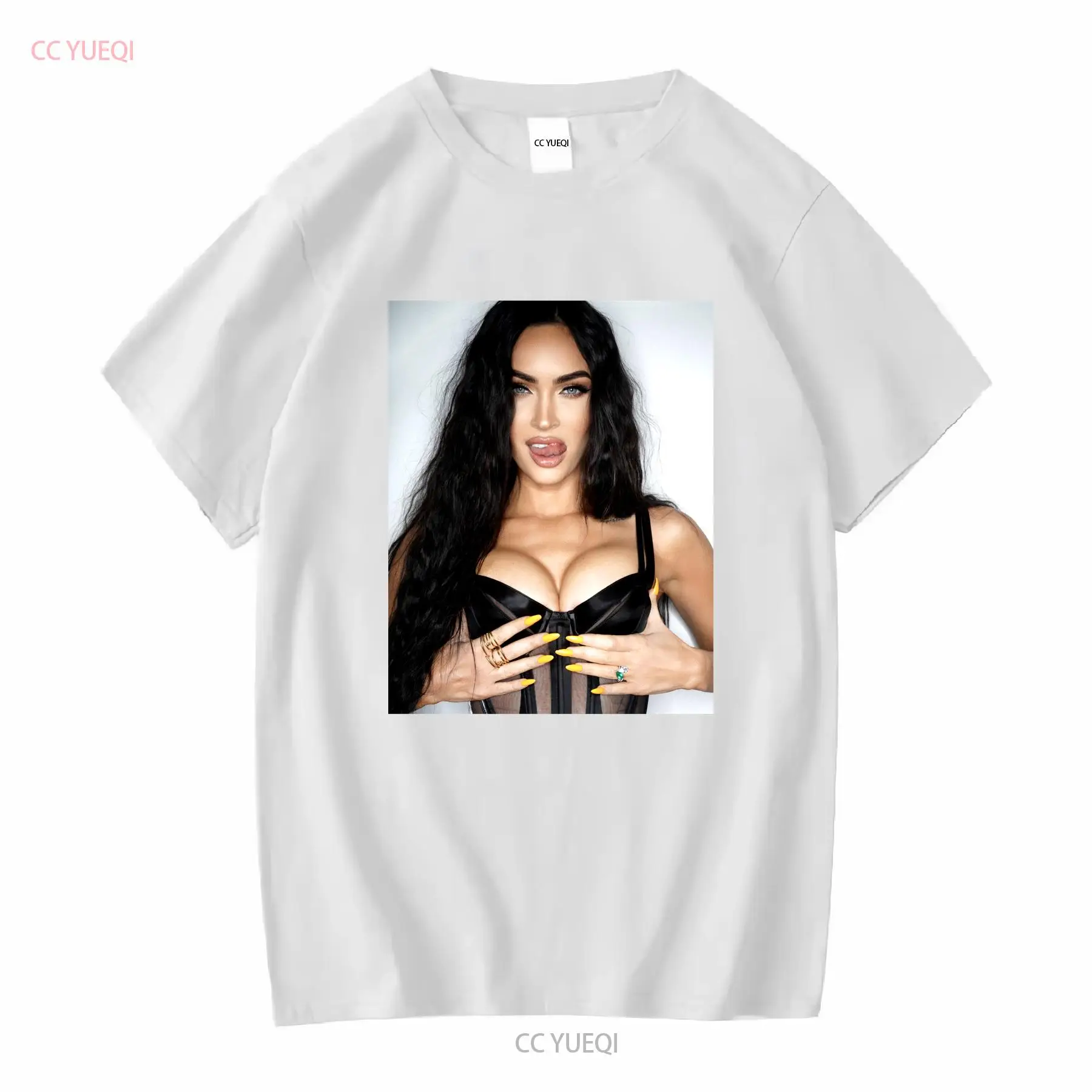 Megan fox t camisa cartaz mang - Poster Men Fashion avaliação e preço