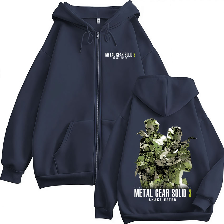 Jogo Metal Gear Solid 3 Snake  - Mens Fashion Zip Up Hoodies avaliação e preço