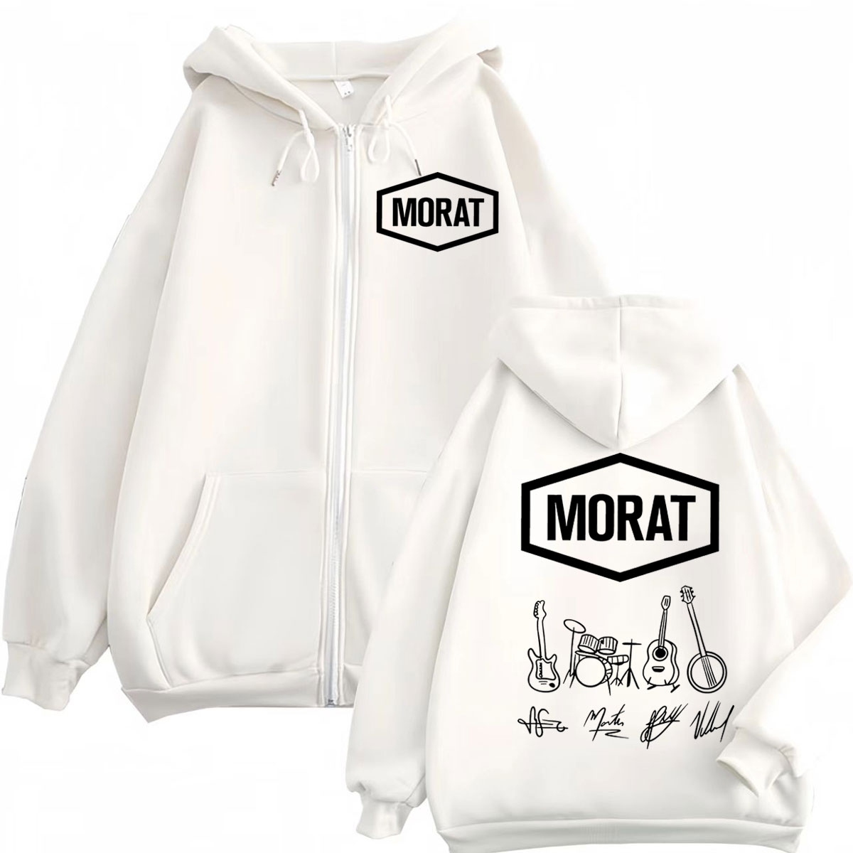 Morat colômbia banda merch zíp - Mens Fashion Zip Up Hoodies avaliação e preço
