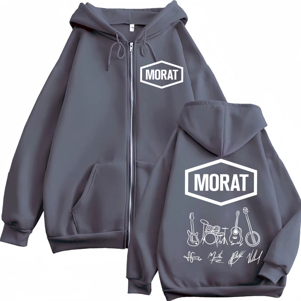 Morat colômbia banda merch zíp - Mens Fashion Zip Up Hoodies avaliação e preço