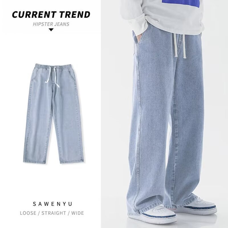 Calças Jeans Masculinas Estilo - Men'S Fashion Grey Jeans avaliação e preço