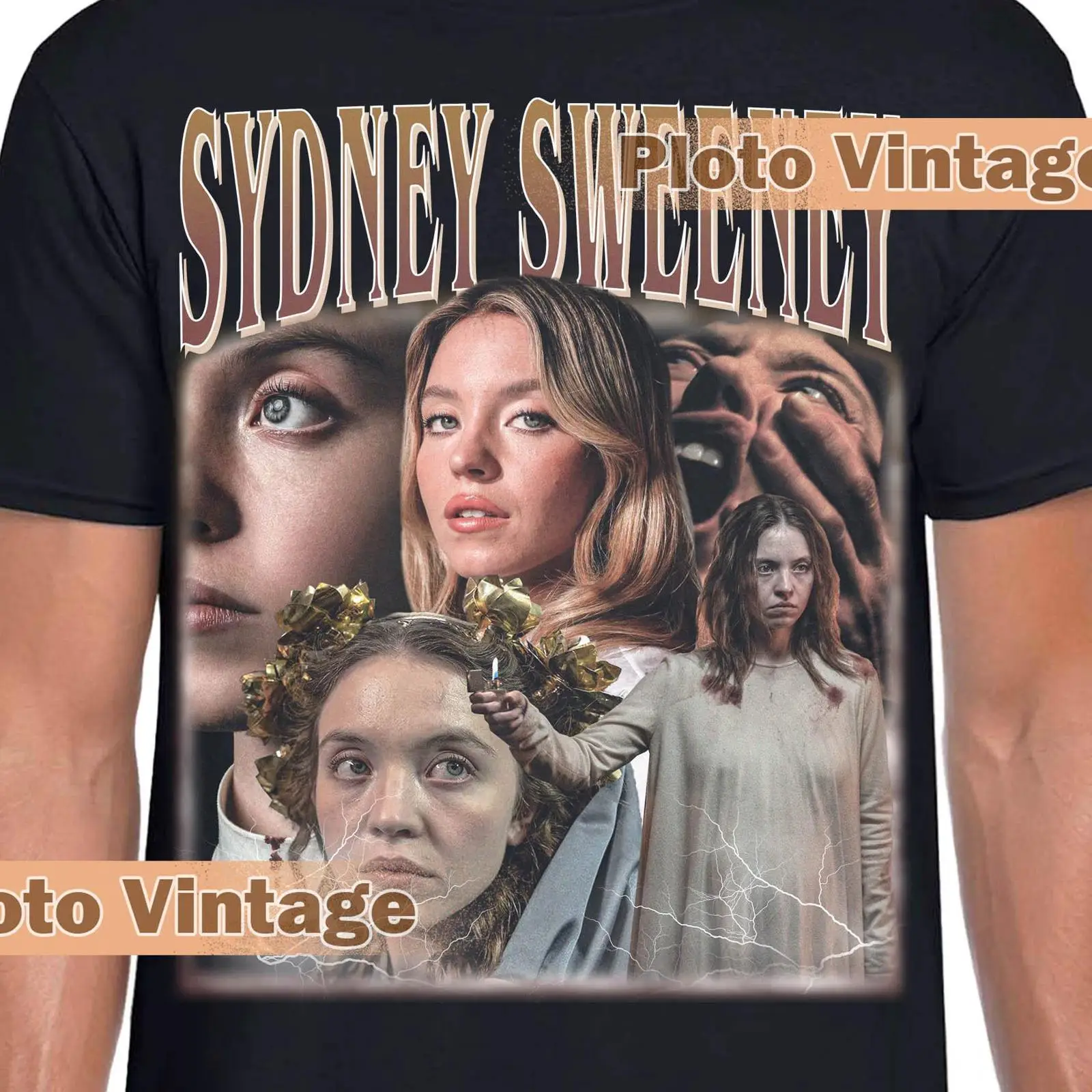 Camiseta Vintage Sydney Sweene - Men'S Fashion Sydney avaliação e preço