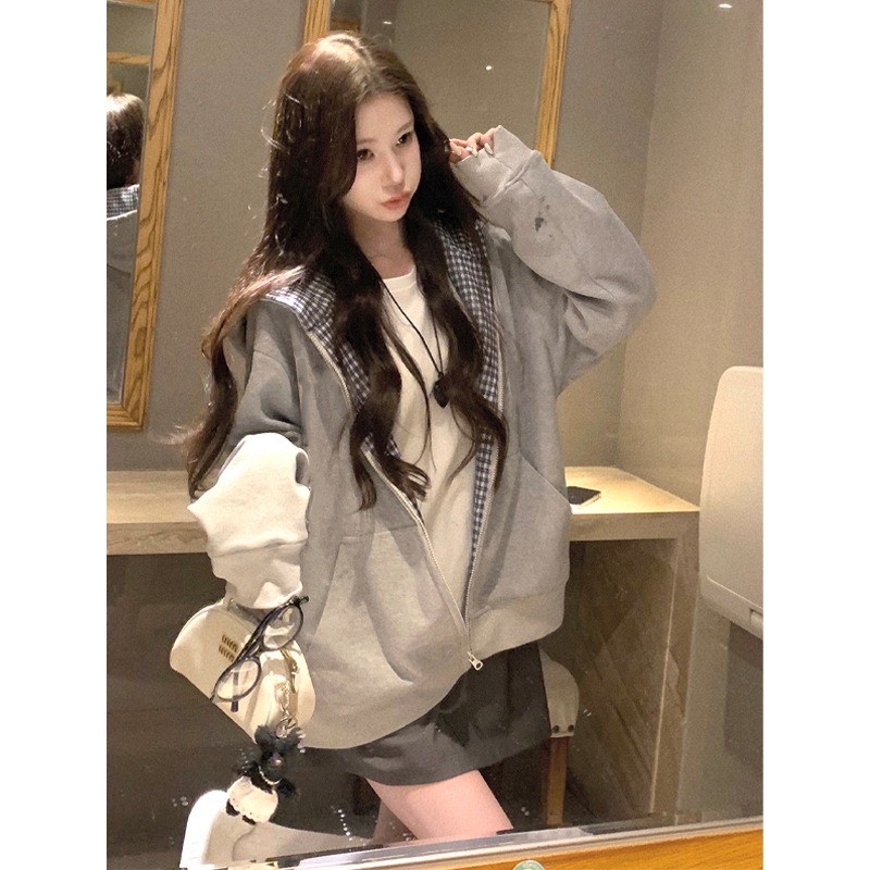 Novo Casaco Feminino de Outono - Mens Fashion Zip Up Hoodies avaliação e preço