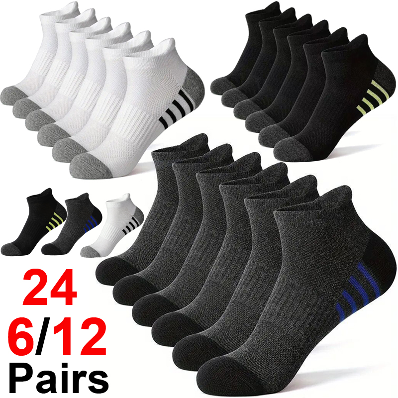 12 pares de meias esportivas m - Socks Ankle Men avaliação e preço
