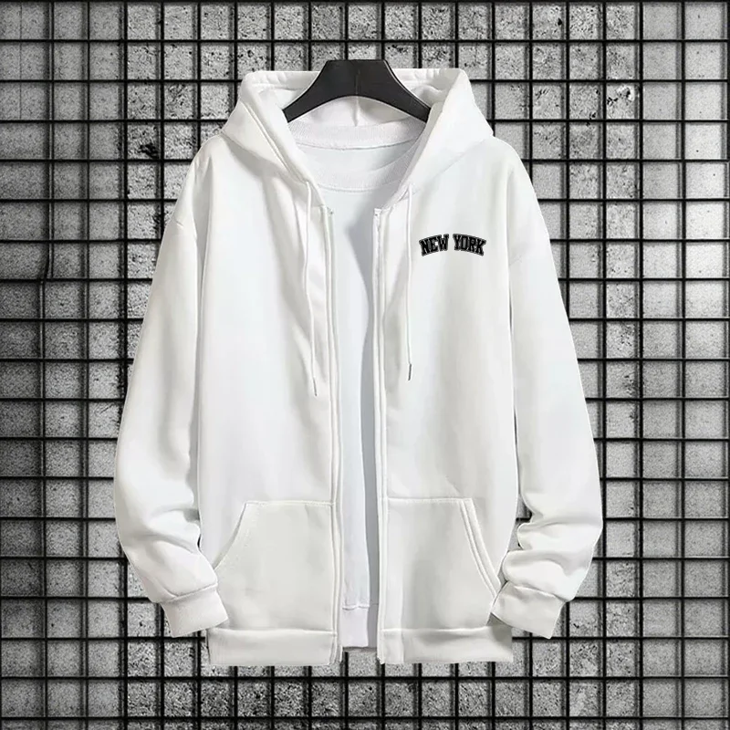 Conjunto de Moletom Masculino  - Mens Fashion Zip Up Hoodies avaliação e preço